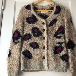 ANTHROPLOGIE LEIFDOTTIR Wool Blend Cardigan SM